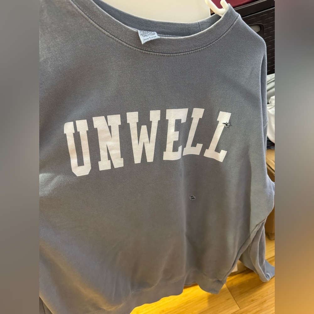 Size large call her daddy unwell distressed crewneck